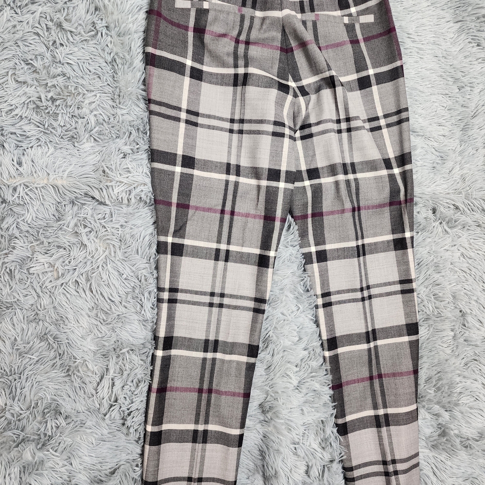 Barbour Winter Tartan Plaid Trousers in Gray and Black - Picture 5 of 9